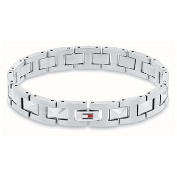 Ανδρικό βραχιόλι χειροπέδα Tommy Hilfiger 2790566 από ατσάλι σε ασημί χρώμα.